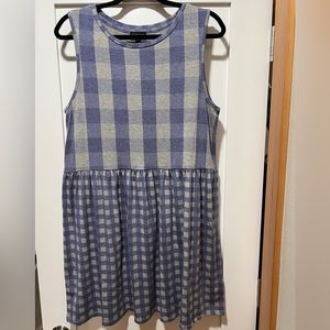 Topshop Periwinkle and Grey Tank Dress size 6